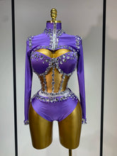 Sparkly Diamonds Three Pieces Set Stage Performance Women Designer Nightclub Birthday Party Singer Stage Activity Outfit
